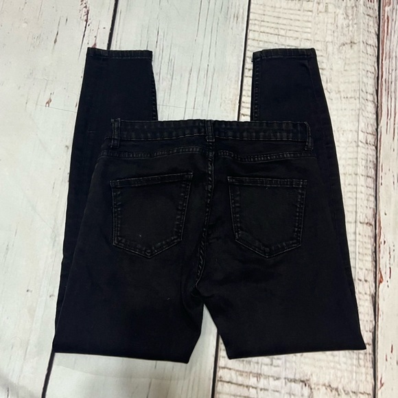 ZARA WOMAN Black Skinny Stretch Jeans Jeggings size 8 GUC - Picture 9 of 13